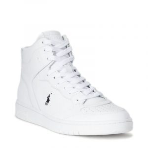 POLO RALPH LAUREN POLO CRT HGH LOW TOP LACE SNEAKER ΠΑΠΟΥΤΣΙ 809877680001-WHITE