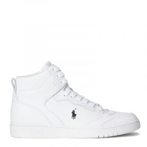 POLO RALPH LAUREN POLO CRT HGH LOW TOP LACE SNEAKER ΠΑΠΟΥΤΣΙ 809877680001-WHITE