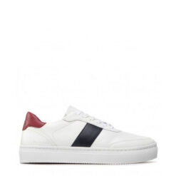TOMMY HILFIGER PREMIUM CUPSOLE STRIPE SNEAKER ΠΑΠΟΥΤΣΙ FM0FM04284-YBR-WHITE
