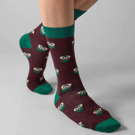 BESOCKS ΚΑΛΤΣΕΣ BEOWL-BURGUNDY - Image 3