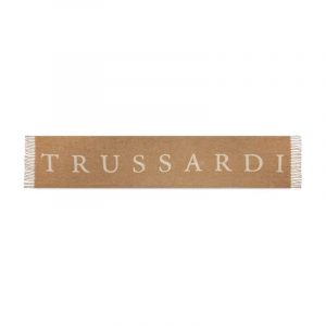 TRUSSARDI JEANS LETTERING JACQ ΚΑΣΚΟΛ 57Z00274-9Y099999-B773-CHOCOLATE PLUM/PARCHMENT