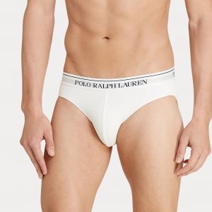 POLO RALPH LAUREN LOW RISE BRIEF 3PACK ΣΛΙΠ ΕΣΩΡΟΥΧΟ 714835884003-WHITE/POLO BLACK/ANDOVER HEATHER