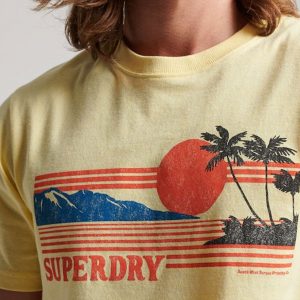 SUPERDRY D1 OVIN VINTAGE GREAT OUTDOORS T-SHIRT ΜΠΛΟΥΖΑ M1011531A-8YD-LAGUNA YELLOW MARL