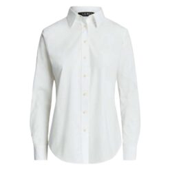 LAUREN RALPH LAUREN JAMELKO BUTTON FRONT ΠΟΥΚΑΜΙΣΟ 200684553001-WHITE
