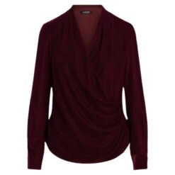 LAUREN RALPH LAUREN CILFETTE Μ/Μ ΜΠΛΟΥΖΑ 200919669002-DEEP RHODONITE VELVET