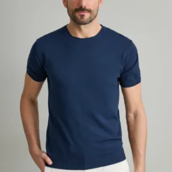 NAVY & GREEN ΠΛΕΚΤΟ ΛΑΙΜΟΚΟΨΗ ΚΜ 24AR.981/R/SS.2-MD BLUE
