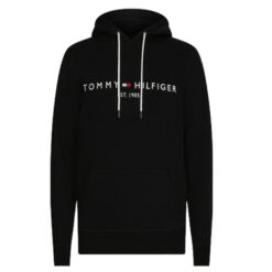 TOMMY HILFIGER TOMMY LOGO HOODY ΦΟΥΤΕΡ ΜΕ ΚΟΥΚΟΥΛΑ MW0MW10752-BAS-JET BLACK
