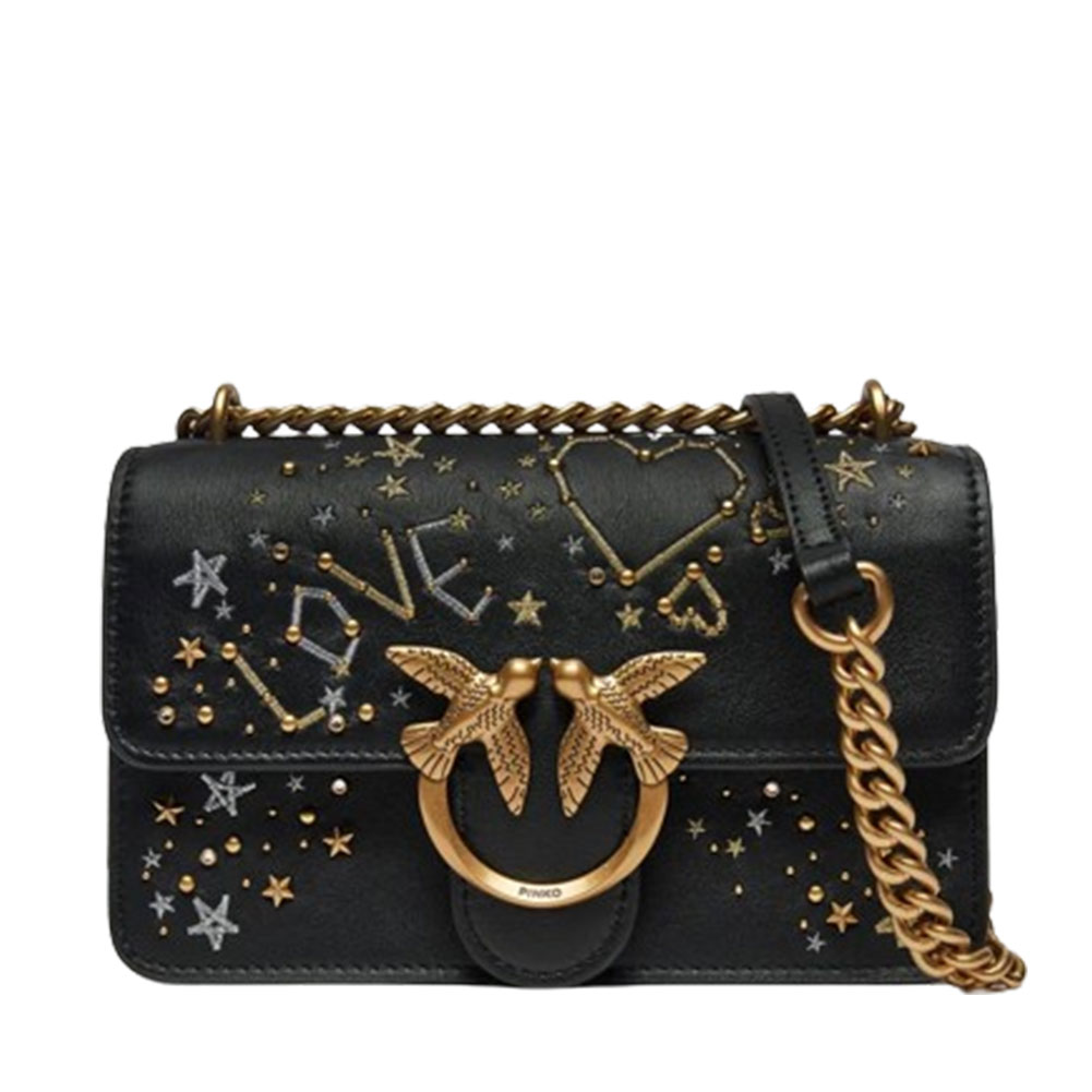 PINKO LOVE ONE MINI DC ΤΣΑΝΤΑ ΩΜΟΥ 100074-A1YW-Z99Q-NERO