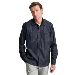 NAVY & GREEN ΠΟΥΚΑΜΙΣΟ NTENIM COMFORT FIT, WESTERN 24NG.SD149/W-BLACK DENIM