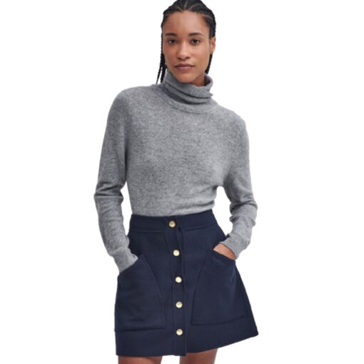 BARBOUR PENDLE ROLL COLLAR KNITTED ΠΟΥΛΟΒΕΡ LKN1077-GY15-GREY - Image 2