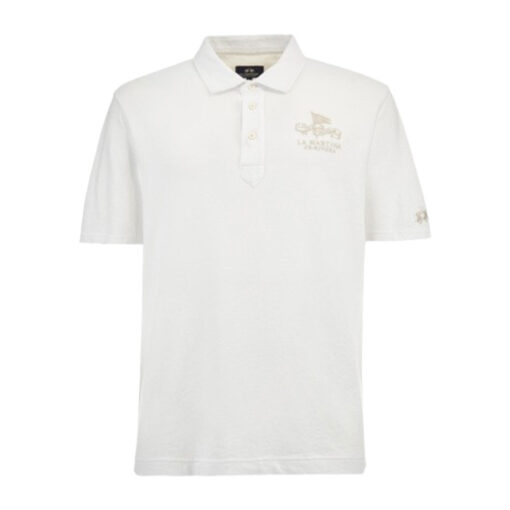 LA MARTINA ΜΠΛΟΥΖΑ POLO ΚΜ MAP007-JS392-00001-OPTIC WHITE