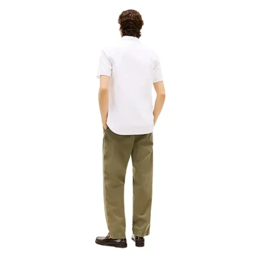 TOMMY HILFIGER SEERSUCKER SOLID SS RF ΠΟΥΚΑΜΙΣΟ MW0MW38570-YCF-TH OPTIC WHITE - Image 3