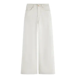 SCOTCH & SODA THE WAVE WIDE LEG ΠΑΝΤΕΛΟΝΙ ΤΖΙΝ 180226-7744-FADED WHITE