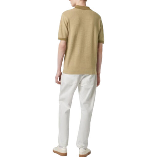 SCOTCH & SODA STRUCTURED KNITTED SOLID POLO ΜΠΛΟΥΖΑ 180459-0137-SAND - Image 3