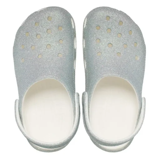 CROCS CLASSIC IRIDESCENT GLITTER CGK ΠΑΙΔΙΚΟ ΠΕΔΙΛΟ 210986-100-WHITE - Image 3