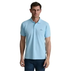 NAVY & GREEN ΜΠΛΟΥΖΑΚΙ ΠΟΛΟ MΟΝΟΧΡΩΜΟ 24GE.300.8-BABY BLUE