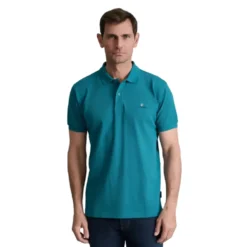 NAVY & GREEN ΜΠΛΟΥΖΑΚΙ ΠΟΛΟ MΟΝΟΧΡΩΜΟ 24GE.300.8-DEEP LAKE