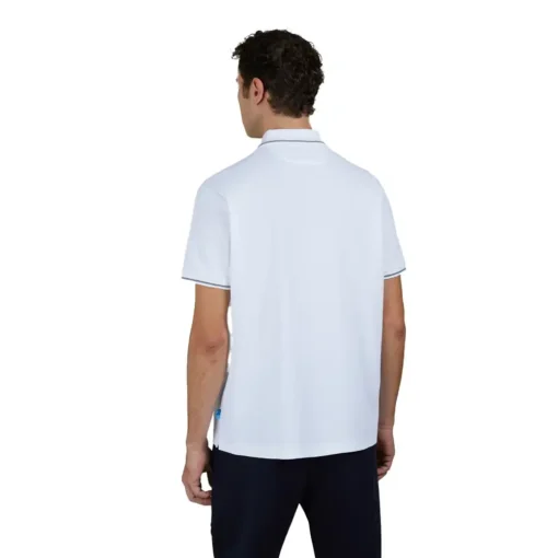 PAUL & SHARK SEAQUAL WITH BUTTONS POLO ΜΠΛΟΥΖΑ 25411299-10-WHITE - Image 3