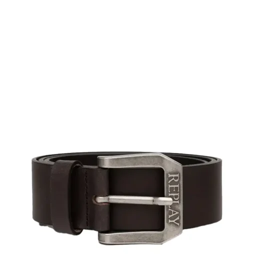 REPLAY CRUST BUFALO PULL UP LEATHER ΖΩΝΗ AM2417.000.A3008A 128-BLACK BROWN