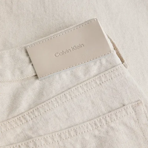 CALVIN KLEIN HR WIDE ECRU LINEN ΠΑΝΤΕΛΟΝΙ ΤΖΙΝ K20K208420-1AJ-DENIM LIGHT - Image 3