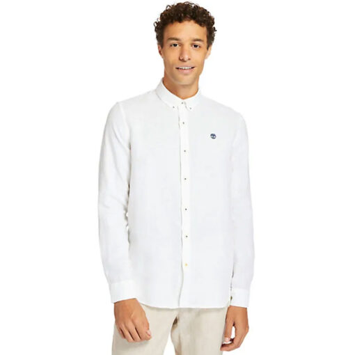 TIMBERLAND MILL BROOK LINEN ΠΟΥΚΑΜΙΣΟ TB0A2DC3100-WHITE - Image 2