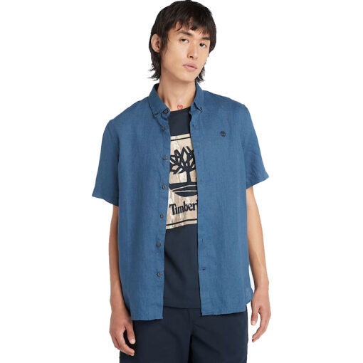 TIMBERLAND MILL BROOK LINEN ΚΜ ΠΟΥΚΑΜΙΣΟ TB0A2DCC288-DARK DENIM - Image 2