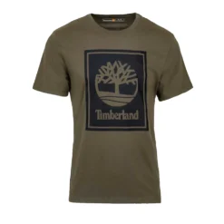 TIMBERLAND STACK LOGO ΚΜ T-SHIRT ΜΠΛΟΥΖΑ TB0A5WQQA58-LEAF GREEN
