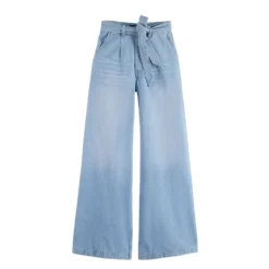 SCOTCH & SODA THE WAVE WIDE LEG ΠΑΝΤΕΛΟΝΙ ΤΖΙΝ ULM00573F-7748-LUNA BLUE LIGHT
