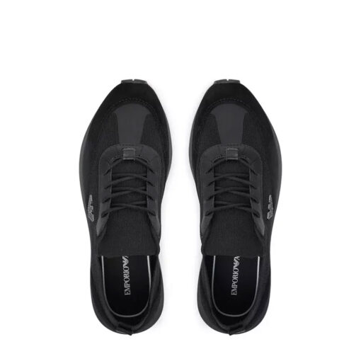 EMPORIO ARMANI SNEAKERS ΠΑΠΟΥΤΣΙΑ X4X659 XR105-K001-BLACK/BLACK - Image 2