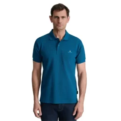 NAVY & GREEN ΜΠΛΟΥΖΑΚΙ ΠΟΛΟ MΟΝΟΧΡΩΜΟ 24GE.300.8-DK PETROL