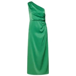MARELLA DUSE SATIN ONE SHOULDER ΦΟΡΕΜΑ 2513221342-006-GREEN