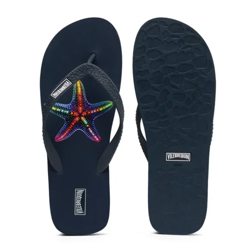 VILEBREQUIN FLIP FLOPS DISCO STARS ΣΑΓΙΟΝΑΡΕΣ COPC5107-390V-BLEU MARINE - Image 2