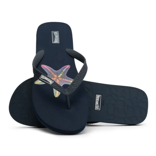 VILEBREQUIN FLIP FLOPS DISCO STARS ΣΑΓΙΟΝΑΡΕΣ COPC5107-390V-BLEU MARINE - Image 3