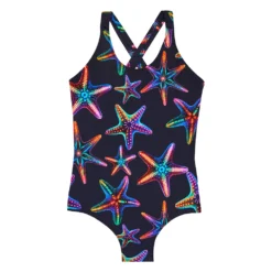 VILEBREQUIN CROSS BACK  SWIMSUIT DISCO STARS ΟΛΟΣΩΜΟ ΜΑΓΙΟ GNXCH107-390V-BLEU MARINE