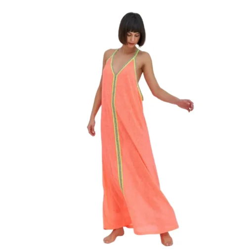 PITUSA INCA SUNDRESS ΦΟΡΕΜΑ SUN-WATERMELON