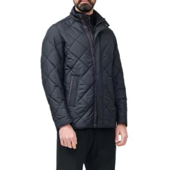 PAUL & SHARK SAVE THE SEA QUILTED WITH ALCANTARA® ΜΠΟΥΦΑΝ 14312610-011-BLACK