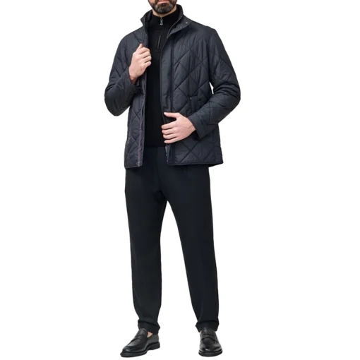 PAUL & SHARK SAVE THE SEA QUILTED WITH ALCANTARA® ΜΠΟΥΦΑΝ 14312610-011-BLACK - Image 3