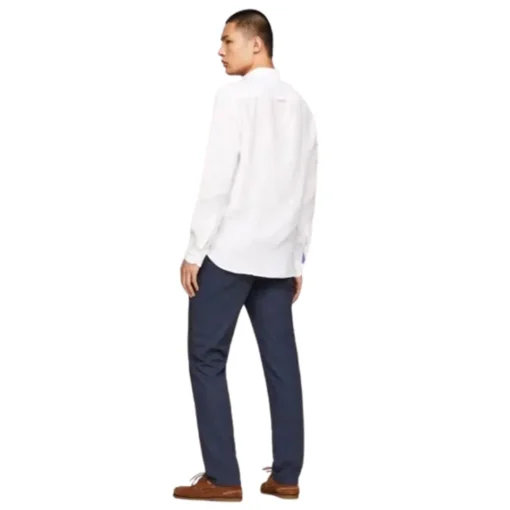 TOMMY HILFIGER PIGMENT DYED LI SOLID RF ΠΟΥΚΑΜΙΣΟ MW0MW34602-YCF-OPTIC WHITE - Image 3