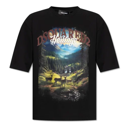DSQUARED2 T-SHIRT ΜΠΛΟΥΖΑ S74GD1467 S24583 900-BLACK