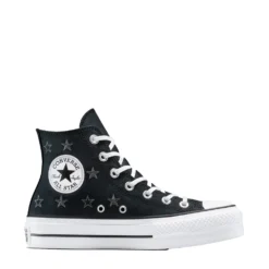 CONVERSE CHUCK TAYLOR ALL STAR LIFT PLATFORM CELESTIAL SNEAKER ΠΑΠΟΥΤΣΙ ΜΠΟΤΑΚΙ A15537C-001-BLACK/NATURAL IVORY/WHITE