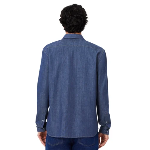 LACOSTE ΠΟΥΚΑΜΙΣΟ ΜΜ CH9084-MK9-WASHED DEEP MEDIUM - Image 3