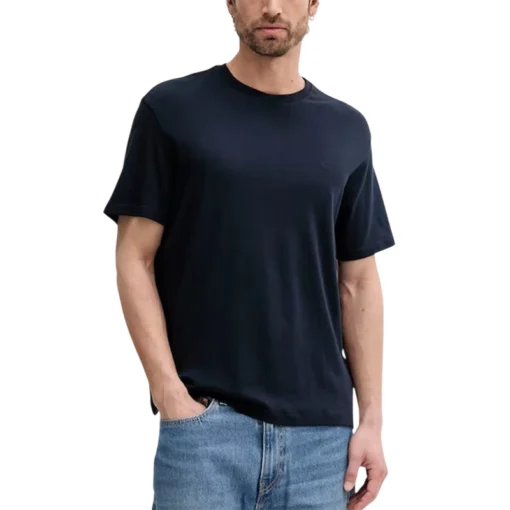 CALVIN KLEIN SS SUPIMA CHEST EMB CREWNECK T-SHIRT ΜΠΛΟΥΖΑ LV04LB275G-CEF-DARK SAPPHIRE