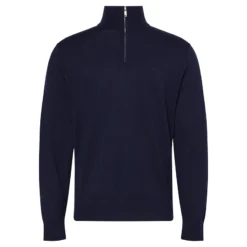 CALVIN KLEIN LS 100% MERINO QZ 14GG ΠΟΥΛΟΒΕΡ LV04LD318G-CEF-DARK SAPPHIRE