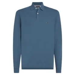 TOMMY HILFIGER 1985 REGULAR LS POLO ΜΠΛΟΥΖΑ MW0MW20183-DBZ-AEGEAN SEA