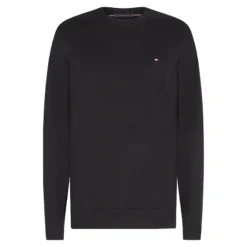 TOMMY HILFIGER PIMA ORG CTN CASHMERE CREW NECK ΠΟΥΛΟΒΕΡ MW0MW28046-BDS-BLACK