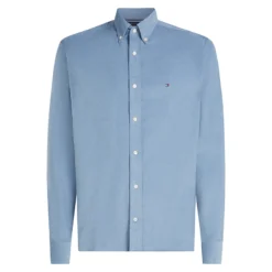 TOMMY HILFIGER SOLID CORDUROY RF ΠΟΥΚΑΜΙΣΟ MW0MW40486-C2B-BRISK BLUE