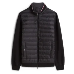 TOMMY HILFIGER MIX MEDIA ESS RWB STAND COLLAR ΦΟΥΤΕΡ MW0MW41329-BDS-BLACK