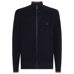 TOMMY HILFIGER RWB RIB ZIP THROUGH ΖΑΚΕΤΑ MW0MW41517-DW5-DESERT SKY
