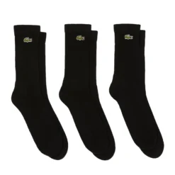 LACOSTE ΚΑΛΤΣΕΣ ΣΕΤ 3 ΤΕΜ RA4182-8VM-NOIR/NOIR/NOIR