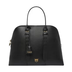 PINKO BOWLING BAG ΤΣΑΝΤΑ ΧΕΙΡΟΣ/ΩΜΟΥ 105172-A0QO-Z99V-NERO LIMOUSINE/MATT GOLD